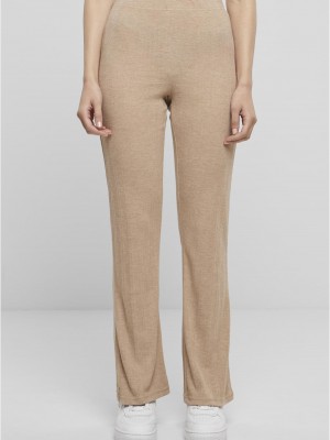 Дамски панталон в бежово Urban Classics Rib