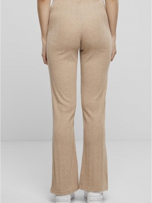 Дамски панталон в бежово Urban Classics Rib