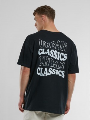 Мъжка тениска в черно Urban Classics UC Weavy Oversized