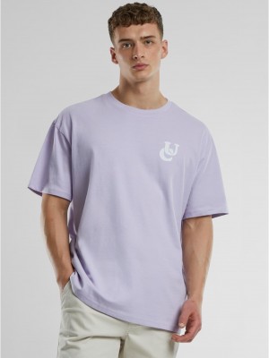 Мъжка тениска в лилаво Urban Classics UC Weavy Oversized
