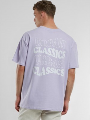 Мъжка тениска в лилаво Urban Classics UC Weavy Oversized