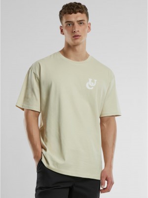 Мъжка тениска в цвят пясък Urban Classics UC Weavy Oversized