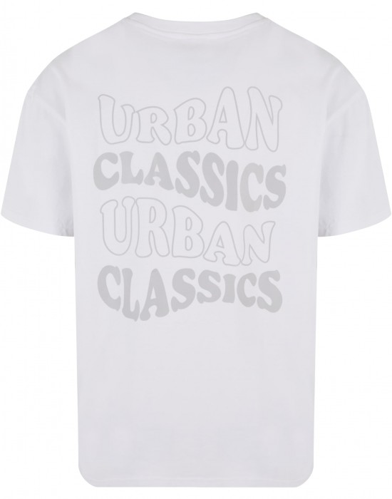 Мъжка тениска в бяло Urban Classics UC Weavy Oversized