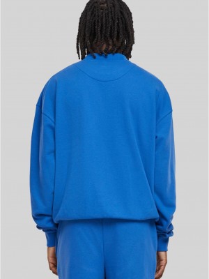Мъжка блуза в синьо Urban Classics Light Terry Crew Мъжка блуза в синьо Urban Classics Light Terry Crew
