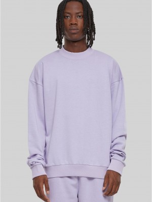 Мъжка блуза в светлолилаво Urban Classics Light Terry Crew Мъжка блуза в светлолилаво Urban Classics Light Terry Crew