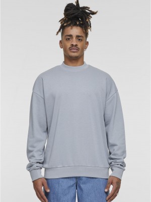 Мъжка блуза в сиво Urban Classics Light Terry Crew Мъжка блуза в сиво Urban Classics Light Terry Crew