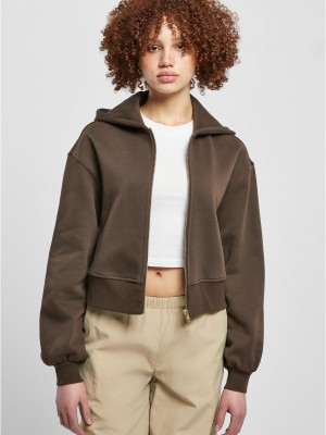 Дамско яке в кафяво Urban Classics,модел Short Oversized Дамско яке в кафяво Urban Classics,модел Short Oversized