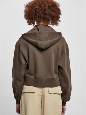 Дамско яке в кафяво Urban Classics,модел Short Oversized Дамско яке в кафяво Urban Classics,модел Short Oversized