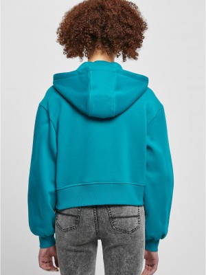 Дамско яке в цвят тюркоаз Urban Classics Short Oversized Дамско яке в цвят тюркоаз Urban Classics Short Oversized