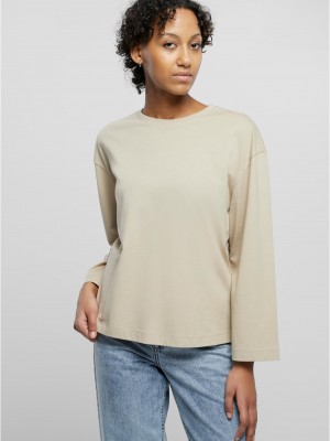 Дамска блуза в цвят пясък Urban Classics Organic Oversized Дамска блуза в цвят пясък Urban Classics Organic Oversized