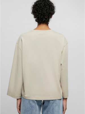 Дамска блуза в цвят пясък Urban Classics Organic Oversized Дамска блуза в цвят пясък Urban Classics Organic Oversized