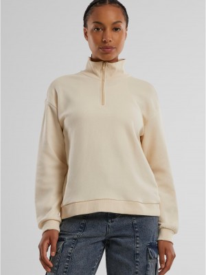 Дамски суичър в цвят пясък Urban Classics Terry Troyer