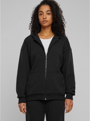 Дамски суичър в черно Urban Classics Cozy Oversized Zip