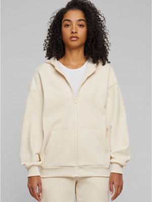 Дамски суичър в цвят пясък Urban Classics Cozy Oversized Zip