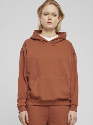 Дамски суичър в кафяво Urban Classics Terry Oversized
