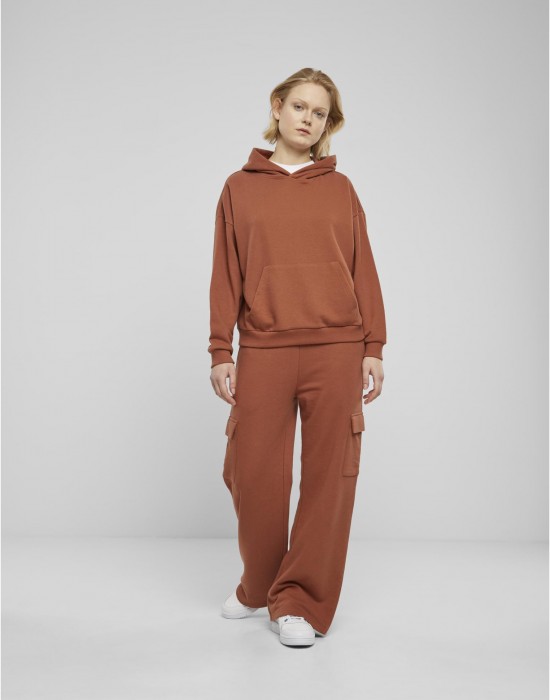 Дамски суичър в кафяво Urban Classics Terry Oversized