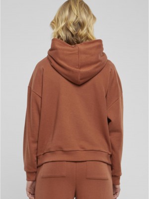 Дамски суичър в кафяво Urban Classics Terry Oversized