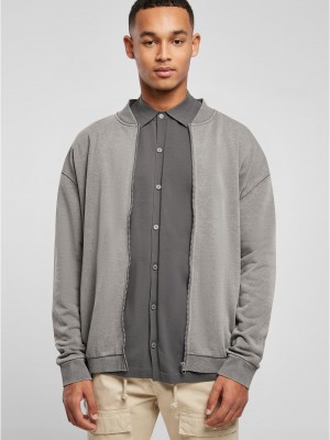 Мъжко яке в сиво Urban Classics Washed Bomber