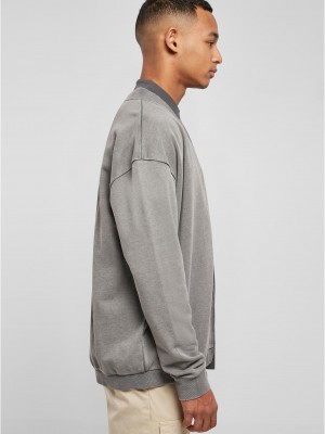 Мъжко яке в сиво Urban Classics Washed Bomber