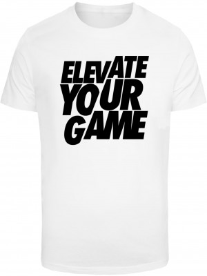 Мъжка тениска в бяло Mister Tee Elevate Your Game