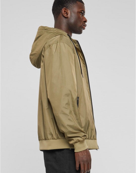 Мъжко яке Urban Classics Contrast Windrunner khaki/black