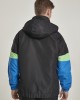 Мъжко яке в черно и синьо Urban Classics Neon Mix Pull Over