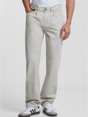 Мъжки панталони в цвят екрю Urban Classics Organic Skater