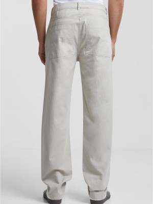 Мъжки панталони в цвят екрю Urban Classics Organic Skater