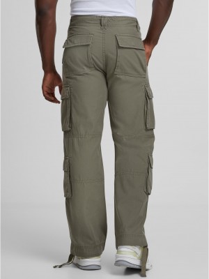 Мъжки панталон в цвят маслина Urban Classics Double