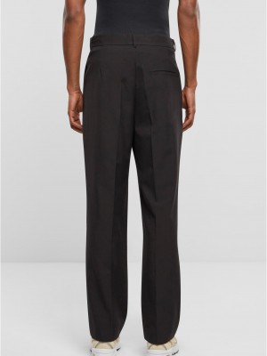 Мъжки панталон в черно Urban Classics Double Pleated
