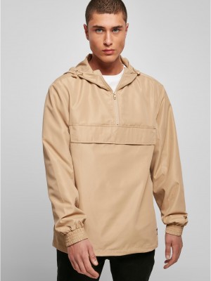 Мъжка ветровка в бежово Urban Classics Recycled Basic