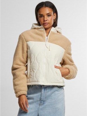 Дамско яке в бежово Urban Classics Sherpa Crinkle Дамско яке в бежово Urban Classics Sherpa Crinkle