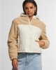 Дамско яке в бежово Urban Classics Sherpa Crinkle