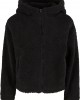 Дамско яке в черно Urban Classics Hooded Sherpa