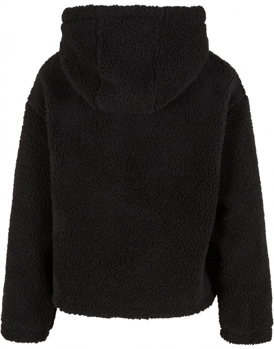 Дамско яке в черно Urban Classics Hooded Sherpa