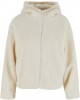 Дамско яке в цвят пясък Urban Classics Hooded Sherpa