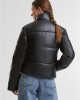 Дамско яке в черно Urban Classics Synthetic Leather Puffer Дамско яке в черно Urban Classics Synthetic Leather Puffer
