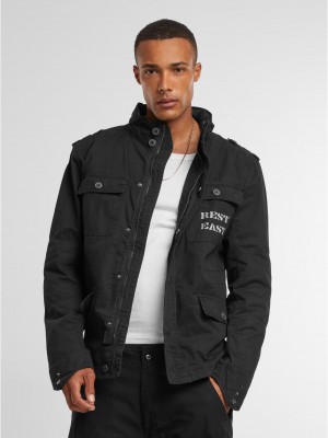 Мъжко яке в черно Mister Tee See You Soon Britannia