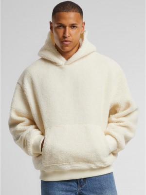 Мъжки суичър в цвят пясък Urban Classics Oversized Teddy