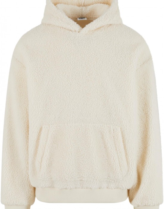 Мъжки суичър в цвят пясък Urban Classics Oversized Teddy