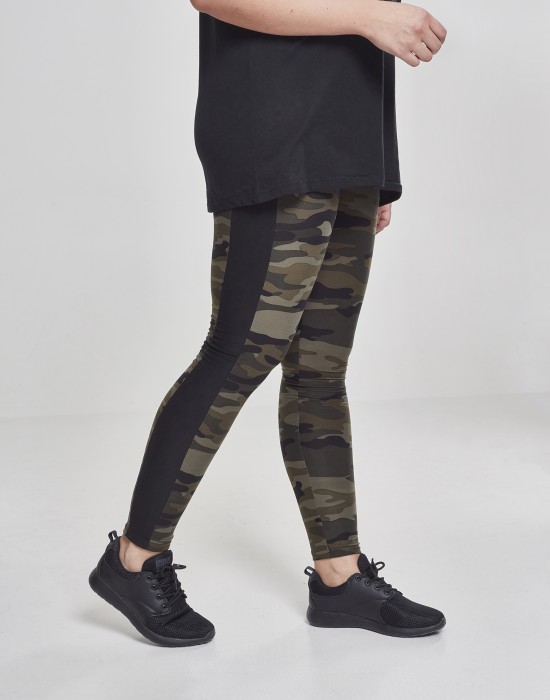 Дамски камуфлажен клин Urban Classics woodcamo/blk