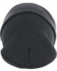 Бийни шапка в цвят графит Beanie Basic Flap Long Version h.char