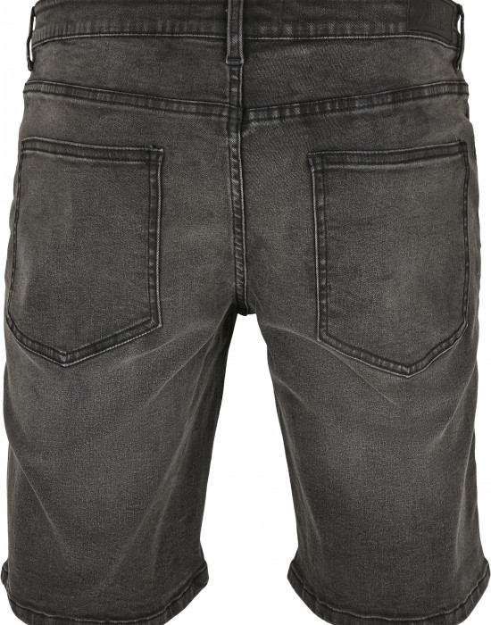 Къси дънкови панталони в черен цвят Urban Classics Relaxed Fit Jeans Shorts 