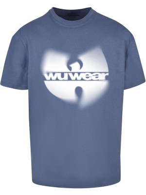 Мъжка овърсайз тениска WU Wear Faded Logo