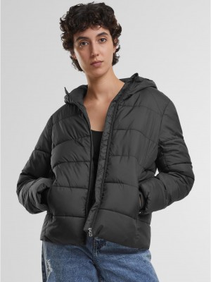 Дамско късо черно яке Urban Classics  Дамско късо черно яке Urban Classics