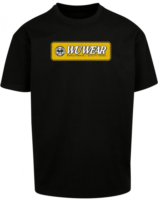 Мъжка тениска в черен цвят WU Wear Earth Logo Oversize