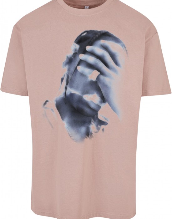 Мъжка тениска в тъмнорозов цвят Mister Tee 4 AM Oversize Мъжка тениска в тъмнорозов цвят Mister Tee 4 AM Oversize