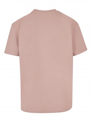 Мъжка тениска в тъмнорозов цвят Mister Tee 4 AM Oversize