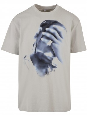 Мъжка тениска в сив цвят Mister Tee 4 AM Oversize