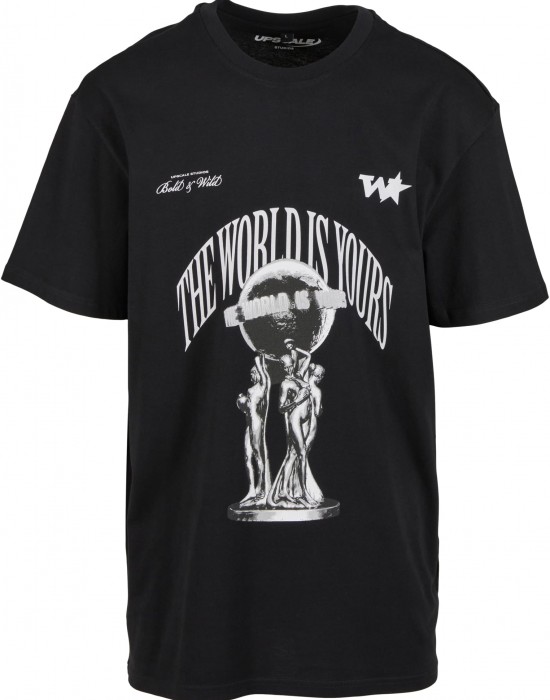 Мъжка черна тениска Mister Tee Your World Oversize Мъжка черна тениска Mister Tee Your World Oversize